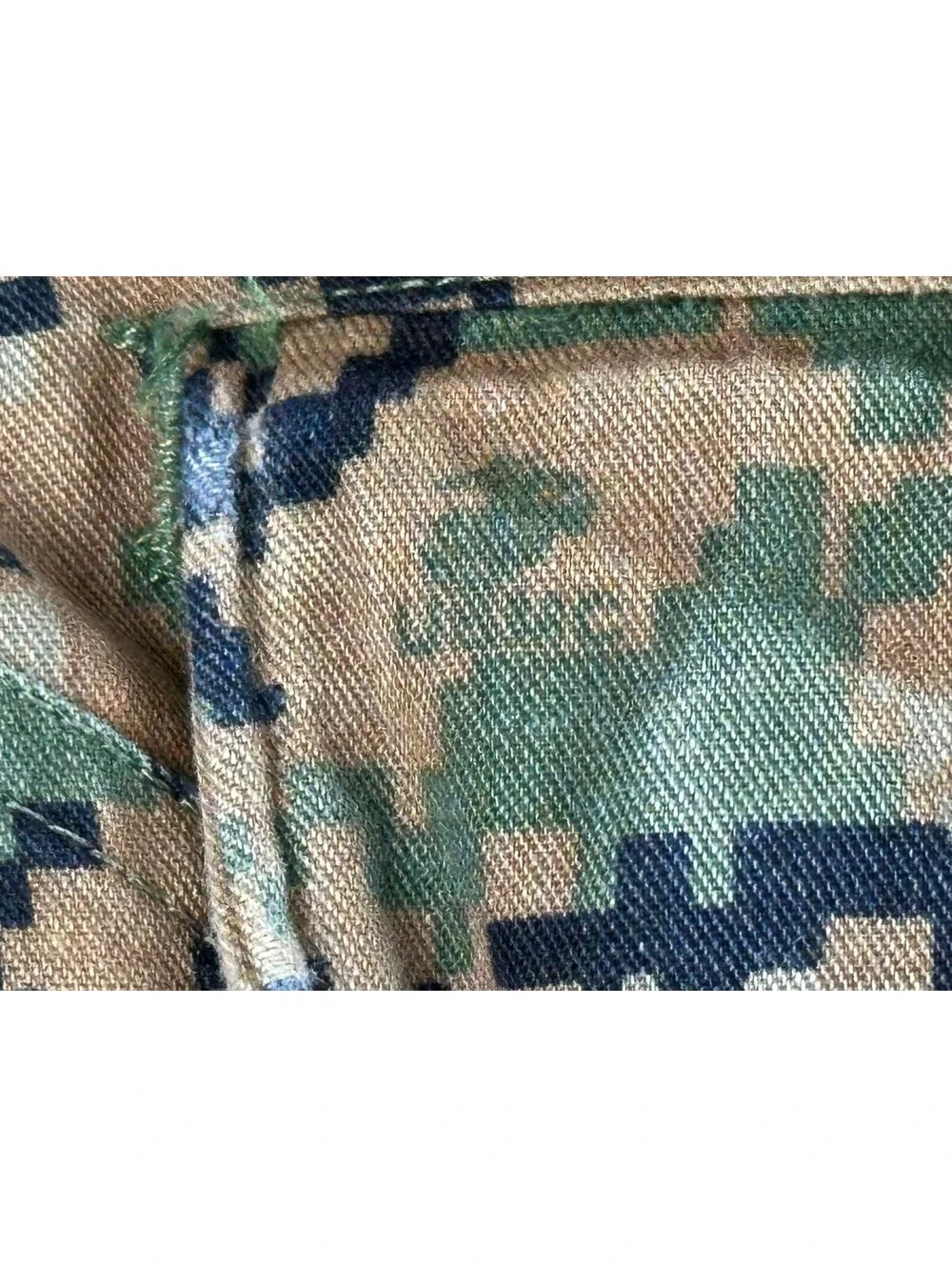 USMC Woodland MARPAT Combat Utility Pants Long Military Cargo Trousers Sz Small